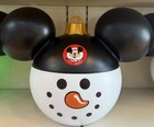 New Disney Parks 2025 Christmas Mickey  Mouse Club Snowman Ears Light Up Molded