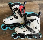 Rollerblade Lightning W Urban Freeskate Women   s 5 5 5 Inline Skates White aqua