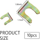 10pcs Brake Line Clips With 360   Clamping Force Concentration - Metal U Shaped