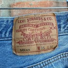 Vintage 90s Levis 501 Blue Button Fly Denim Made In Usa Jeans  actual 32x31 