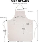 Conda 100  Cotton Canvas Professional Bib Apron With 3 Pockets For Women Men    
