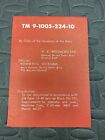 M60 Operators Manual Original Vietnam Surplus Dated Oct 1970 Us Military 