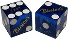 Binion s Las Vegas Casino Dice Blue Polished Matching Serial  s   Storage Pouch