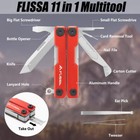 Flissa Multitool Scissor 11-in-1 Multi Tool  Stainless Steel Knife Bottle Opener