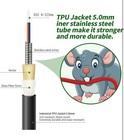 500ft  150 Meters  Fiber Lc To Lc Outdoor Armored Fiber Optic Internet Cable