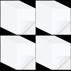  50 Pcs Double Sided Adhesive Sheets White Double Sided Clear Sticky Strong 