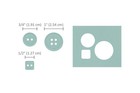 Bira Button Silhouette Punch  3 In 1  1 5  Craft Lever Punch For Scrapbooking