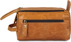 Toiletry Bag For Men - Travel Toiletry Bag For Men - Leather Dopp Kit Shaving Ba