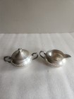 Vintage Silver-plated Creamer   Sugar Bowl W  Lid By Sheridan Silver Hollowware