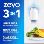 Zevo Flying Insect Trap - Plug-in Indoor Fly 1 Device   3 Cartridges  White