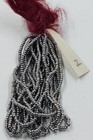 Hank Antique Vintage Tiny Metallic Silver French Steel Smooth Seed Beads Bb27-59
