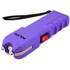 Police Stun Gun 928 Max Volt Self Defense Rechargeable Led Flashlight Purple