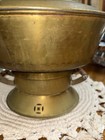 Chinese Large Brass Wood Hot Pot Fondue Soup Warmer Mcm Set Hong Kong Vtg