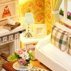 1 12 Minimal Model Dollhouse Miniature Battery Operated Lights Up Table Lamp