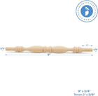 Wooden Baluster Spindles 9   Pack Of 6 Spindles For Crafts  Woodworking  And Fur
