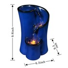 Indoor Water Fountain Imitation Ceramics Appearance Tabletop Relaxation Deskt   