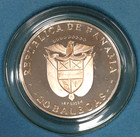 1973 Panama 20 Balboas Sterling Silver Proof Coin Of Simon Bolivar In Ogp W coa