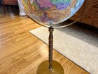 Vintage Globemaster Replogle 12    Globe With 32    Wood Metal Stand