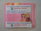 Vintage 1983 Mattel Figurine Panini Barbie Album Sticker Wax Pack Very Rare