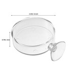 4 Pcs Suction Cup Fish Tank Feeder Aquarium Food Holder Feeding Dish With