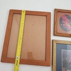 Lot Of 3 Vintage Picture Frames Wooden Plastic Gold 17x14  13x9  8x9 Large Small