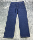 New Wrangler Rustler Jeans Men 36x34 Relaxed Fit Straight Leg Denim Blue Stone
