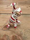 Vtg 1956 Christmas Candy Cane Elf Pixie Snowball Japan Vintage Stripe Napco 4   