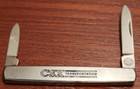 Vintage Railroad Advertising Knife Csx Transportation 2 Blade Stainless Japan