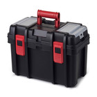 Hyper Tough 16-inch Toolbox  Plastic Tool And Hardware Storage  Black