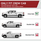 Running Boards For 19-25 Silverado Sierra 1500 Crew Cab 6  Nerf Bars Side Steps