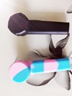 2pcs  black pink Blue Silicone Smoking Pipe 4  With Lid Stainless Steel Screen