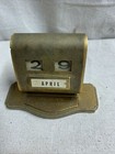 Vintage Brass Desk Calendar Casket Co 