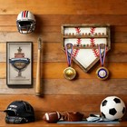 Wooden Championship Ring Display Case - Baseball Softball Holder White