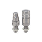 1 2    Flat Face Hydraulic Quick Couplers Set - 5 8    Jic Thread Bulkhead Mount