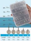 Fishing Swivels Snap Swivels 210pcs Barrel Swivels With Snaps  Fishing Swivels S