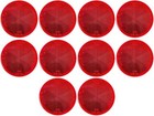  10x Red 2  Inch Round Reflector Bike Trailer Truck Boat Mailbox 10x Red