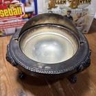 1883 Fb Rogers Silver Co 273 Roll Top Caviar Butter Dish Server Lion Head Footed