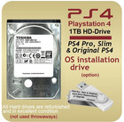Playstation 4 Ps4 Pro Slim Original 1tb Internal Hard Drive Disk Drive Os Option