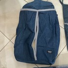 Vintage Oshkosh B   gosh Blue Jean Denim Striped Baby Crib Set Made In Usa