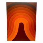 Beautiful Original Verner Panton Wave Fabric Art Wall Hanging Produced By Mira