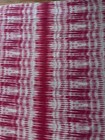 Thibaut  ikat Stripe  Cotton Linen 7 Yds Pink White 
