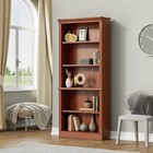 5-shelf Bookcase  Wooden Standing Rack Book Storage Shelves Furniture Selecti   