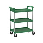 Green Utility   Bussing Cart With Three Shelves - 32  X 16 