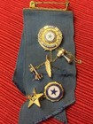 10k Yellow Gold Vintage American Legion Auxiliary Past President Pin With Gavels