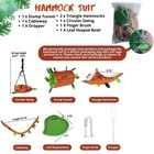 5pcs Sugar Glider Supplies Cage Accessories Hammock Set Hanging Bed Hideout F   
