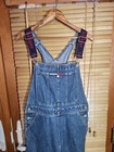 Vintage 90s Tommy Hilfiger Spellout Overalls Carpenter Jorts Shorts Denim Adultm