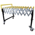 15 7 -59  Length 23 6  Width Flexible Expandable Roller Conveyor 35kg Load