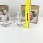 Set Of 2 Cocktail Glasses Animal Heads Hey That   s My Glass Lion Cheetah W  Box
