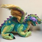 Melissa   Doug Large 40  Plush Dragon Giant Rainbow Multicolor Winged Nwt