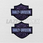 Harley-davidson 4 Inch Embroidered Purple Bar   Shield Logo Emblem  sew-on  patch
